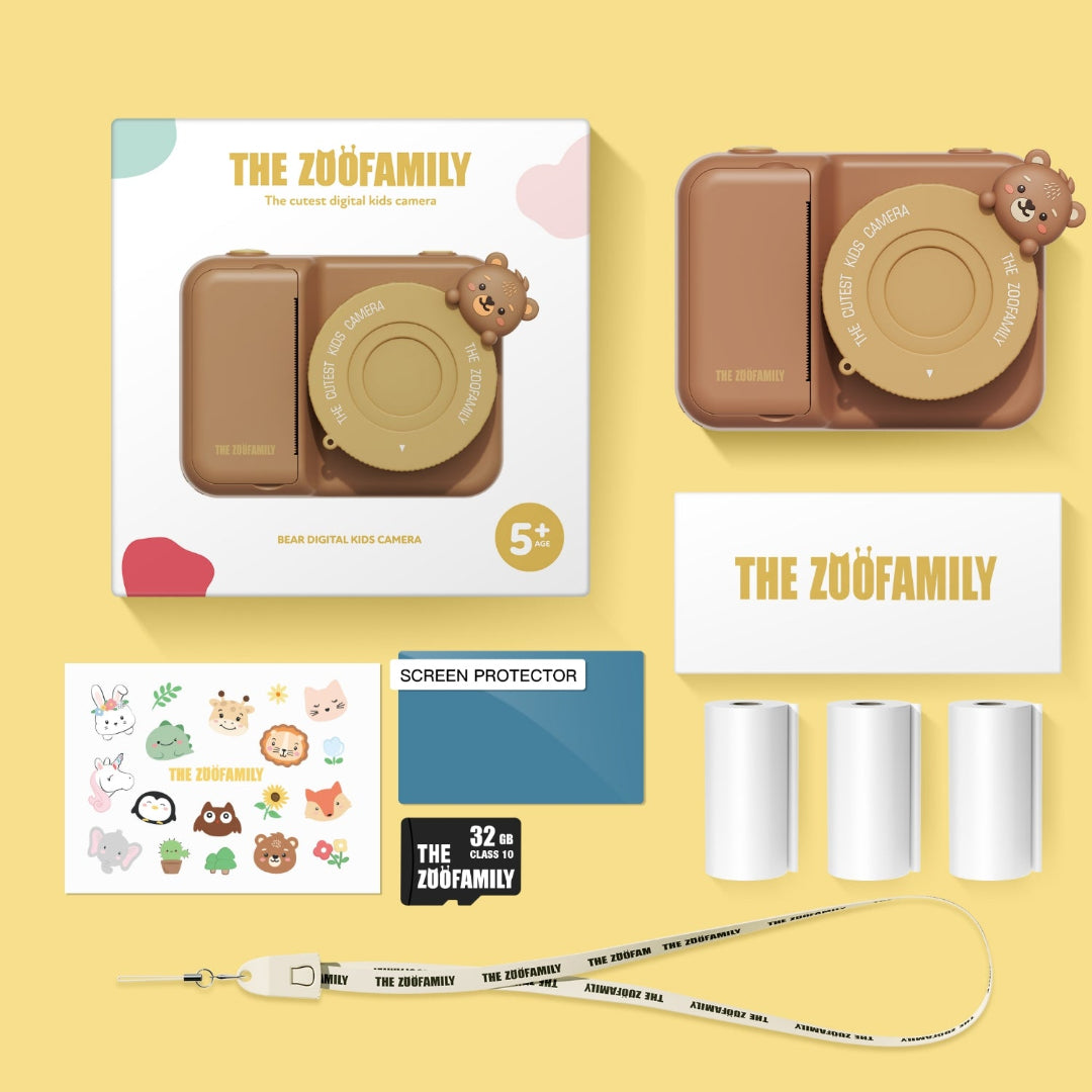 the zoofamily kindercamera met thermische printer zoo print - beer | TZFP2bear | 7