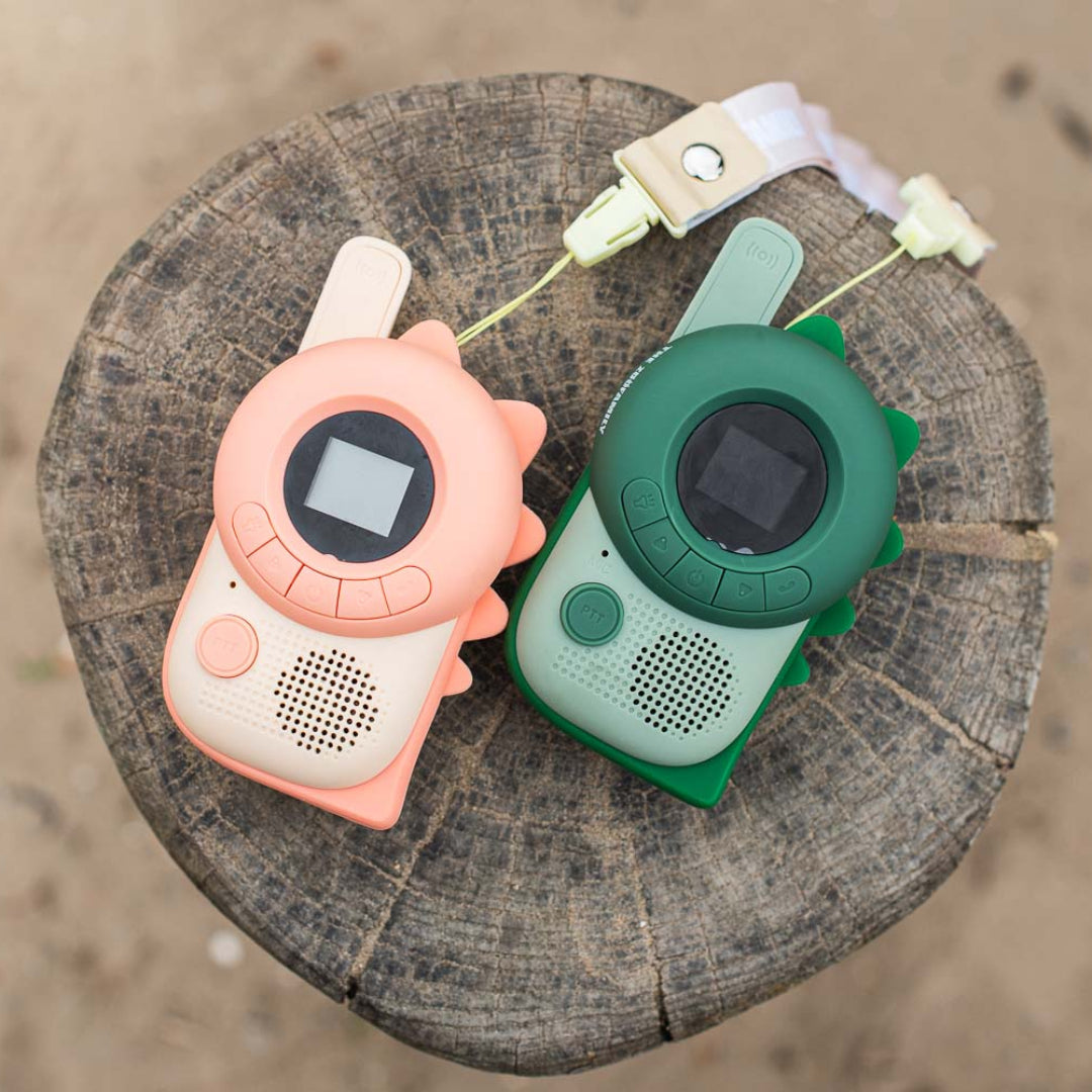 the zoofamily walkie talkie zoo - dino - groen en roze - 2st | ZFK22-DPG | 6