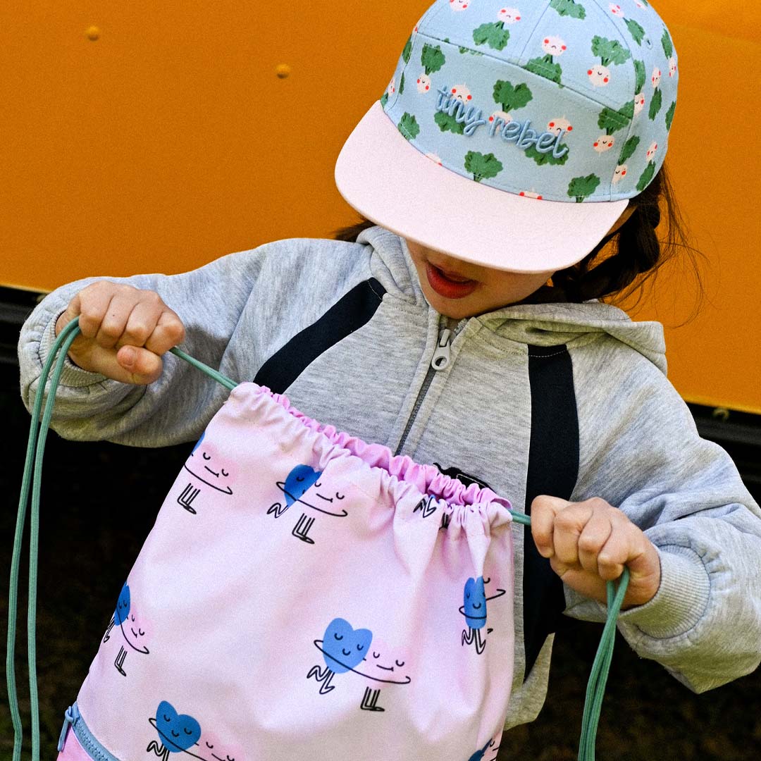 the cotton cloud gym- en zwemtas dancing hearts | TTC-DST-HEA | 2
