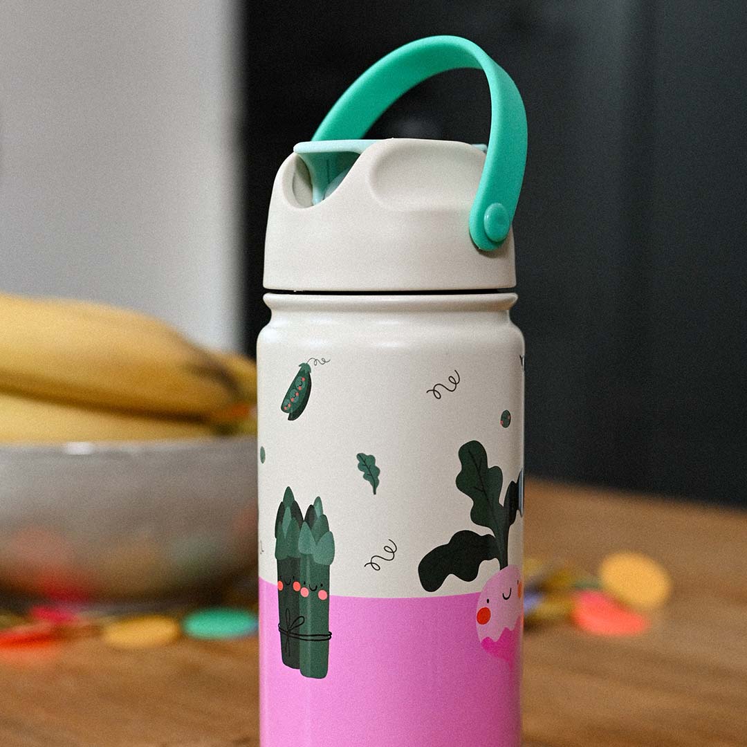 the cotton cloud gourde en inox veggie pals - 420 ml