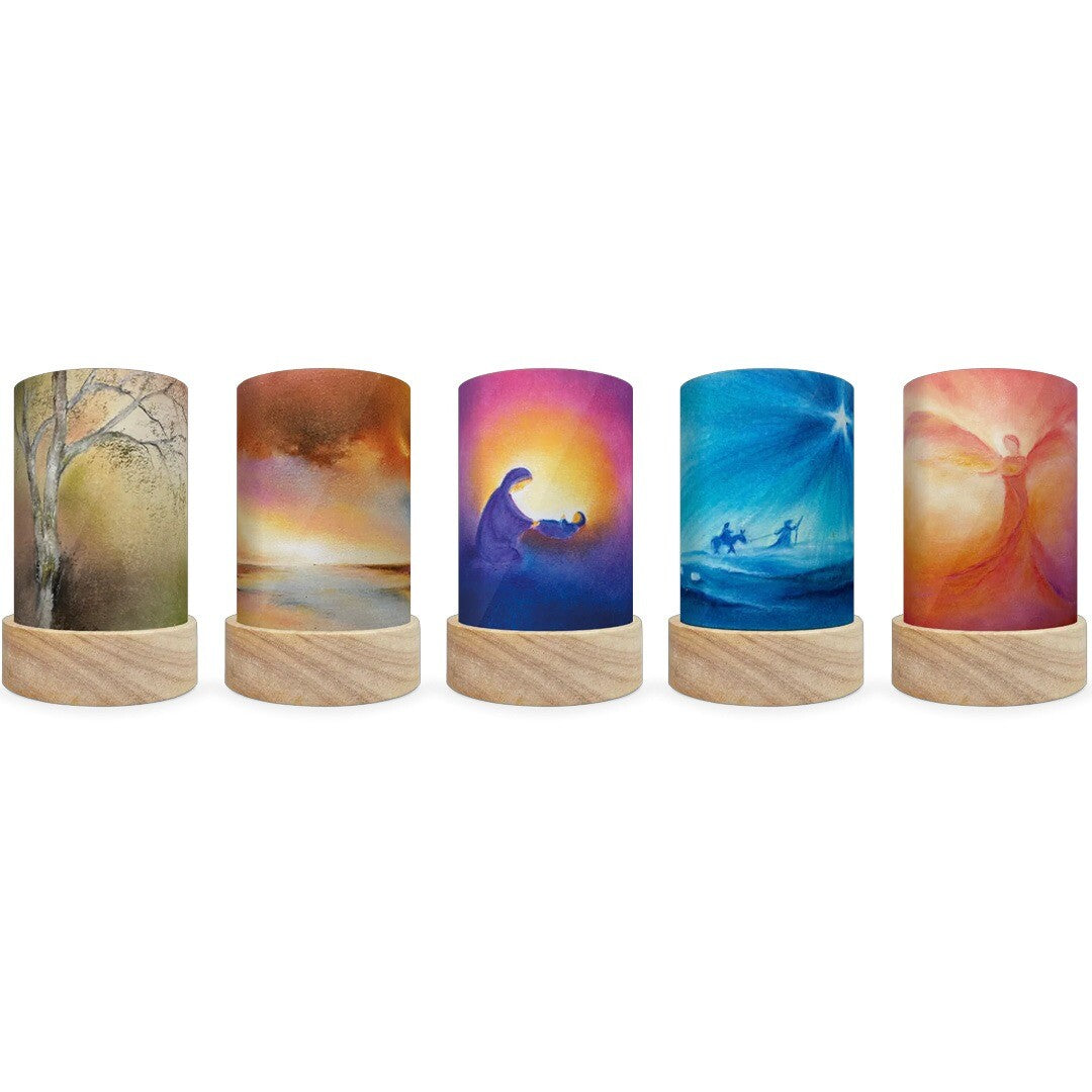 toverlux lichtkaarten voor lantaarn - baukje exler - holidays - 5st | TS-SET-B2 | 0