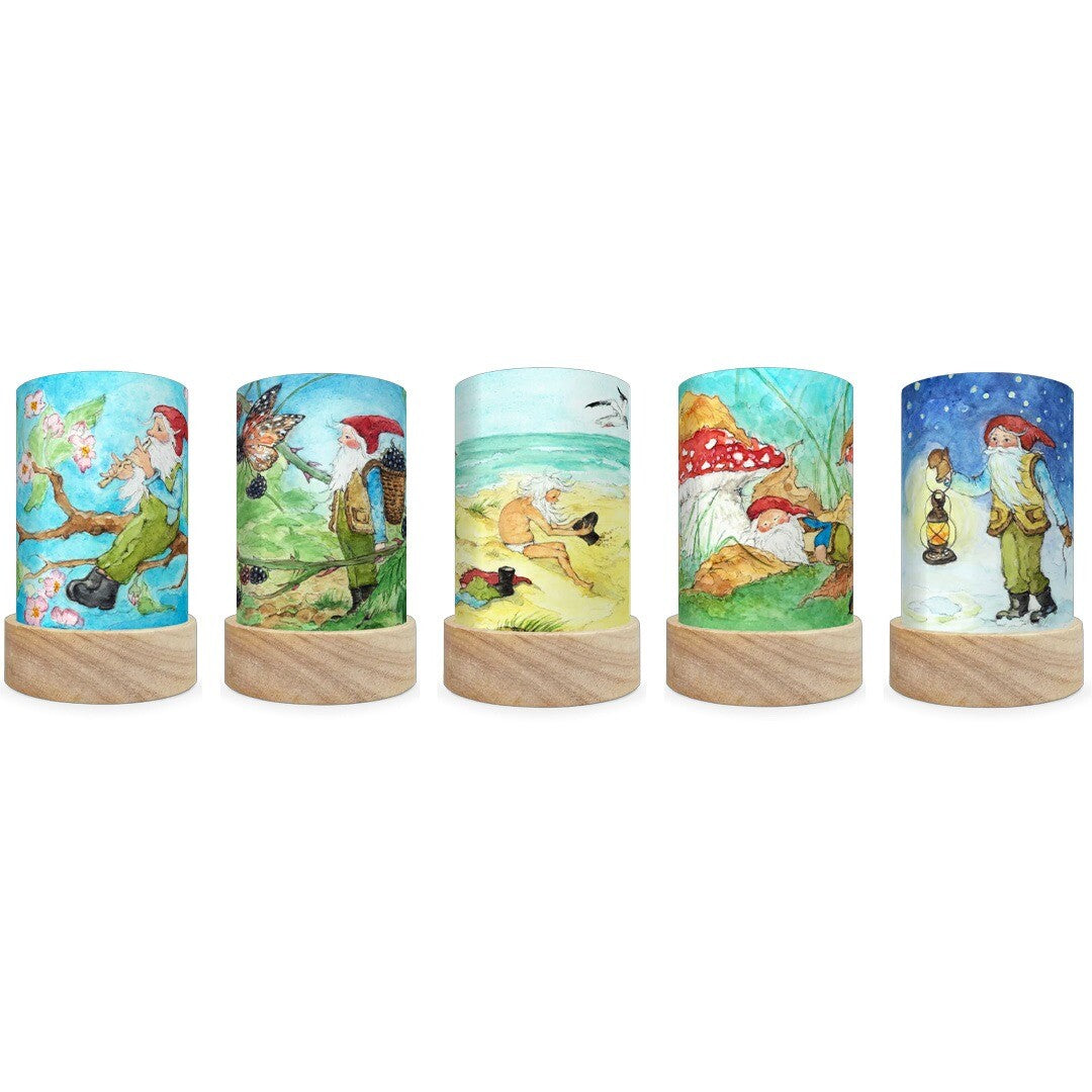 toverlux lichtkaarten voor lantaarn - george the gnome - 5st  | TS-SET-EVMG | 0