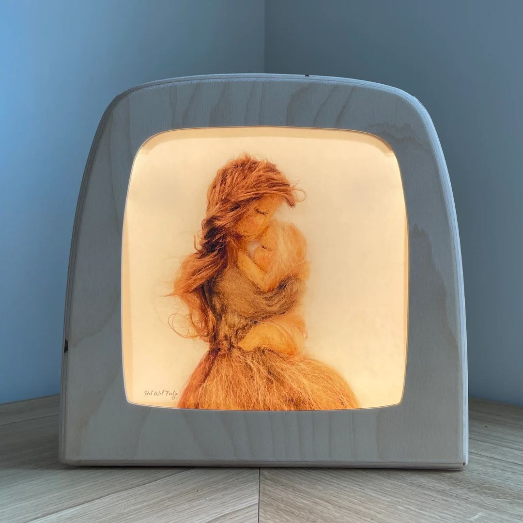 toverlux toverplaat voor toverlamp - moeder met baby | MAG-SIL-28 | 2
