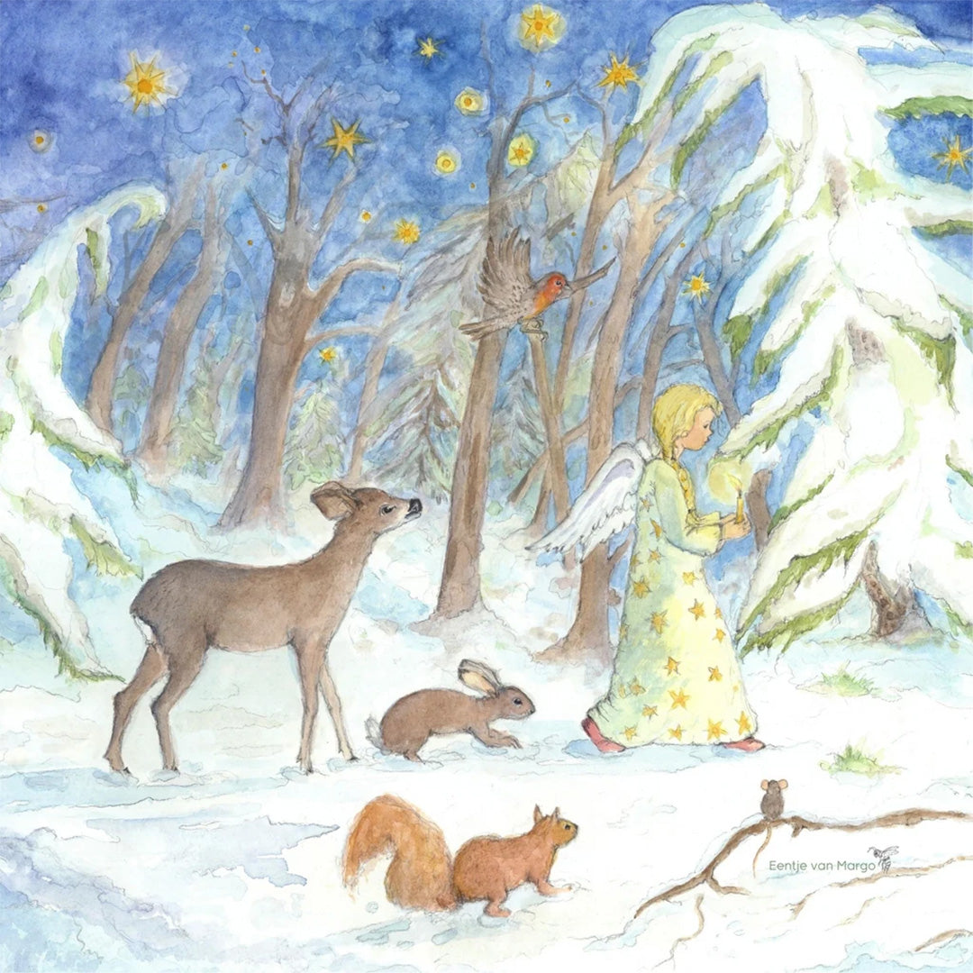 toverlux toverplaat voor toverlamp - winterbos | EM-SIL-WF | 0
