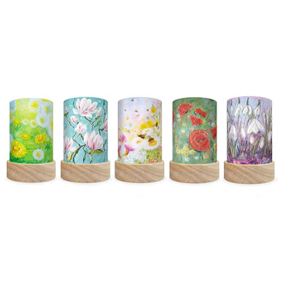 toverlux lichtkaarten voor lantaarn - bloemen - 5st | TS-SET-KK2 | 4