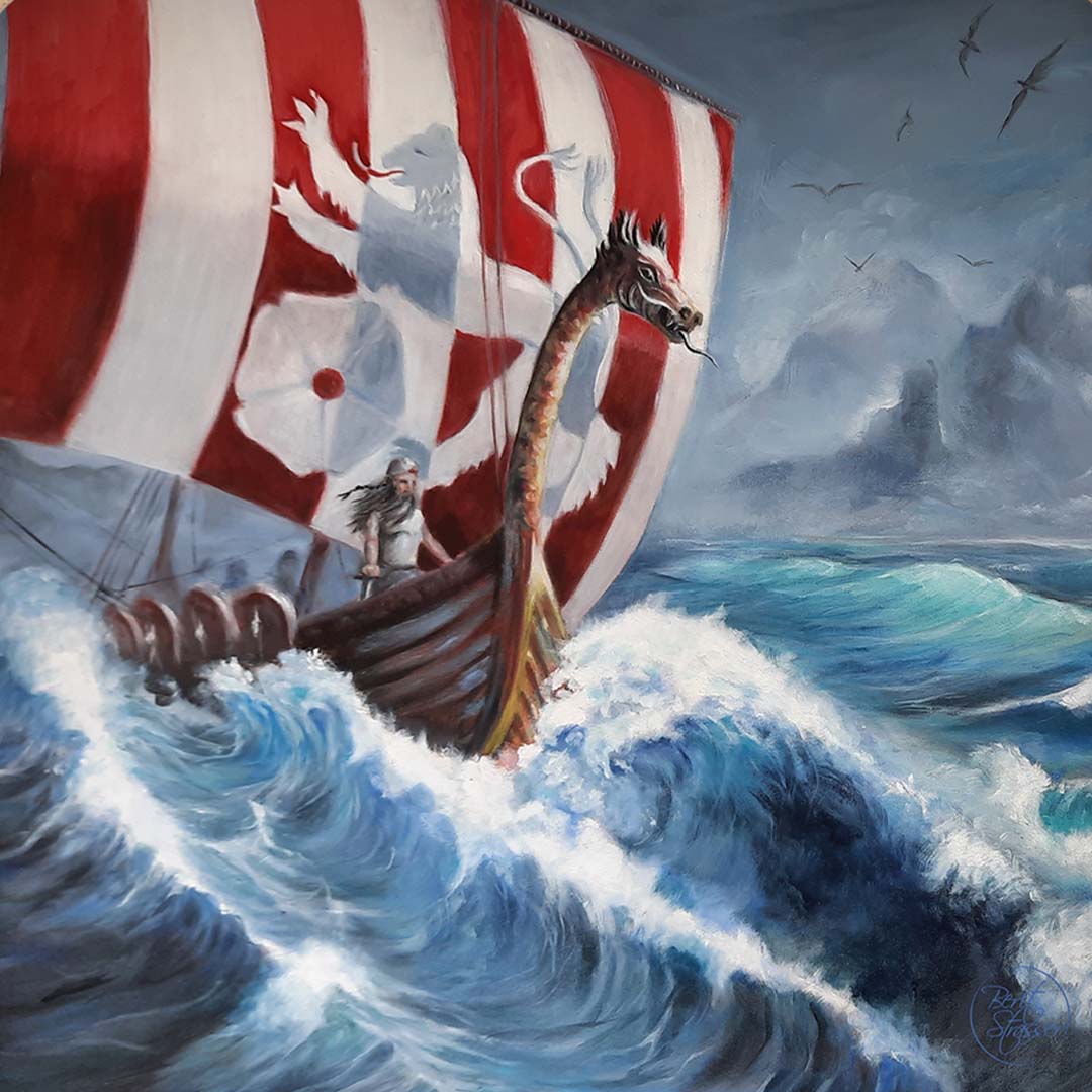 toverlux toverplaat voor toverlamp - vikingschip | BS-SIL-VS | 4
