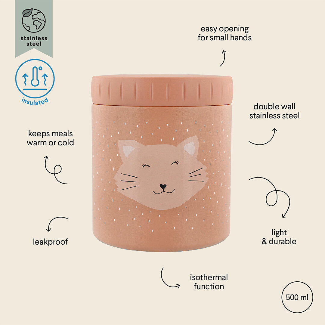 trixie geïsoleerde voedselpot mrs. cat - 500 ml | 55-222 | 4