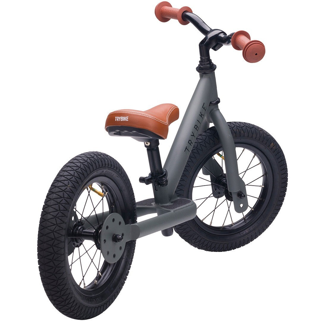 trybike steel loopfiets grijs mat - bruin | TBS2-MGRY | 4