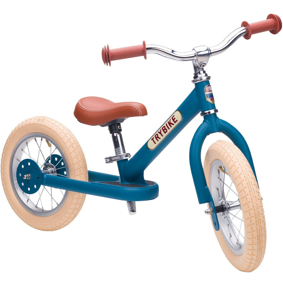trybike steel loopfiets vintage blauw mat - bruin | TBS2-MBLU-VIN | 3