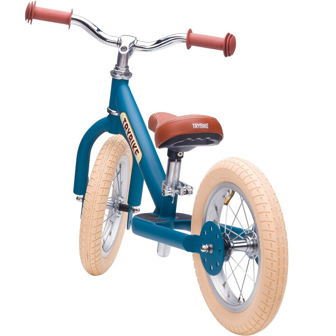 trybike steel loopfiets vintage blauw mat - bruin | TBS2-MBLU-VIN | 4