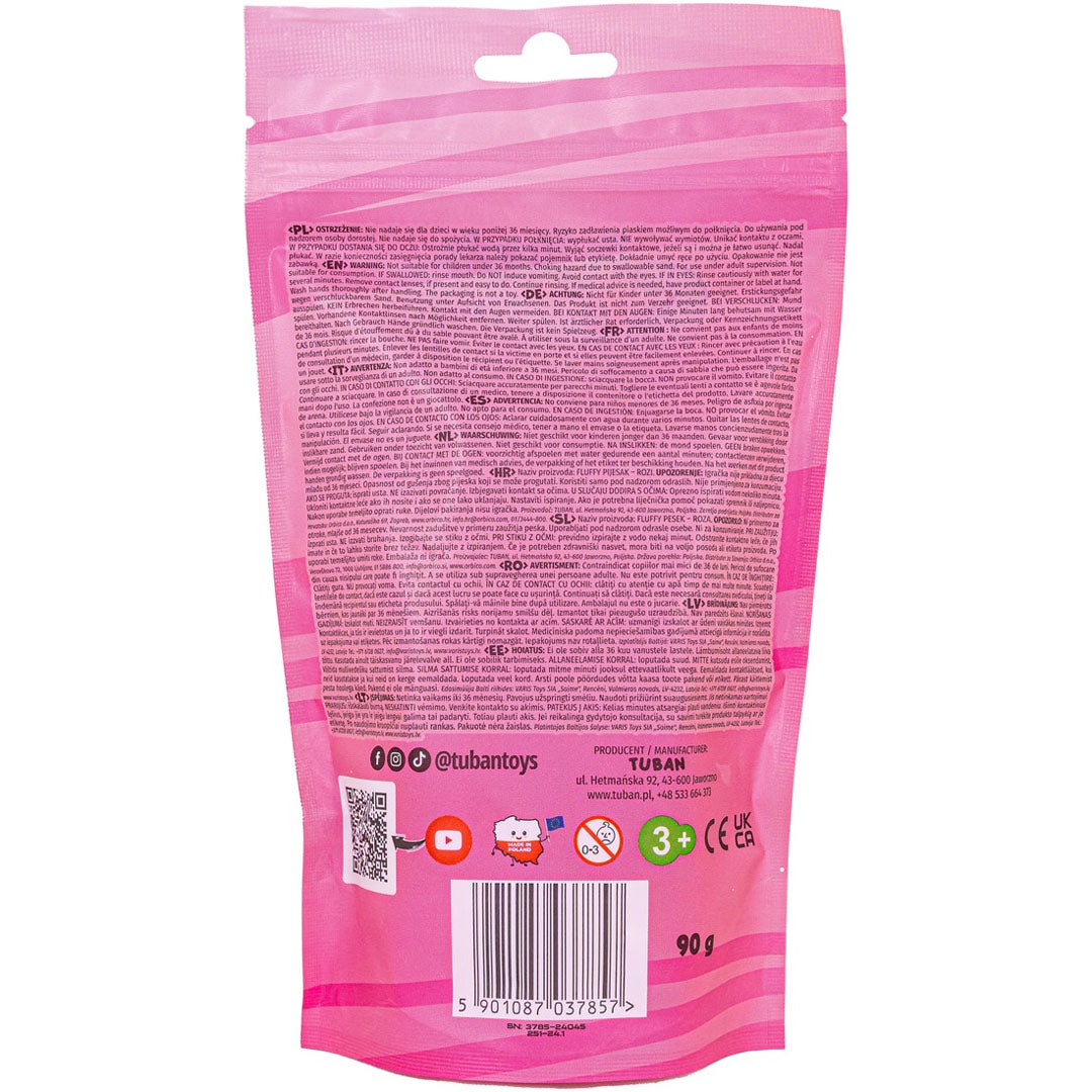 tuban kinetisch zand fluffy - pink - 90 gr | 860TU3785 | 1