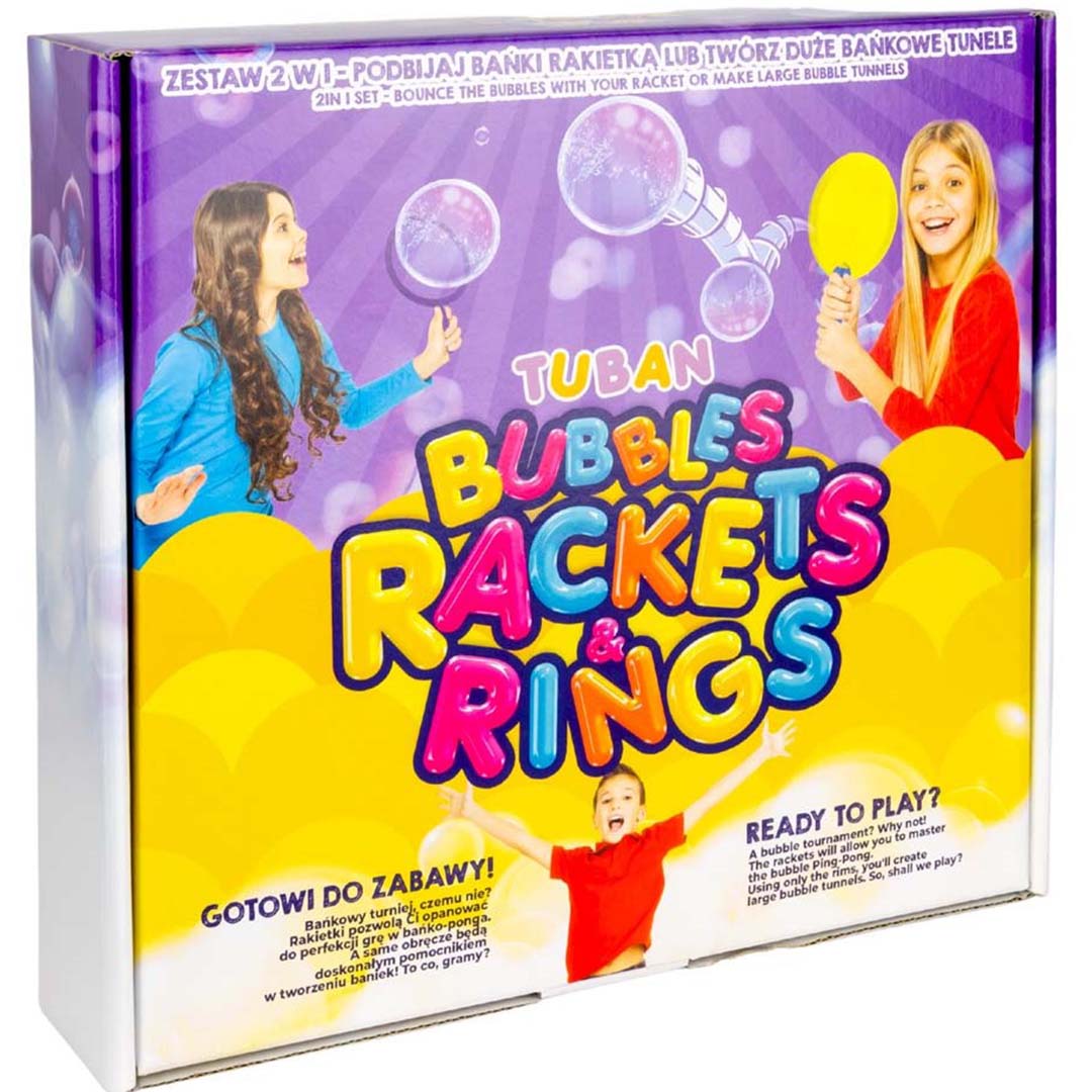 tuban bellenblaas set - bubbles rackets and rings | 860TU3438 | 2