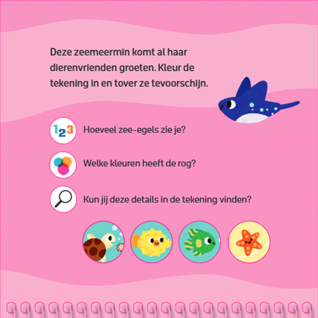 uitgeverij ballon kleuren met water zeemeerminnen | 1234477 | 3