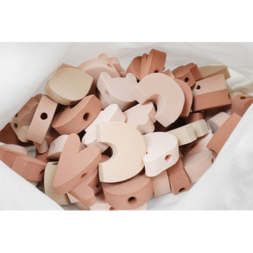 vanpauline rijgkralen foam met etui - nude - 72st | 8719689799106  | 1