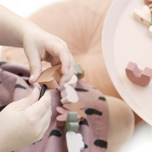 vanpauline rijgkralen foam met etui - nude - 72st | 8719689799106  | 2