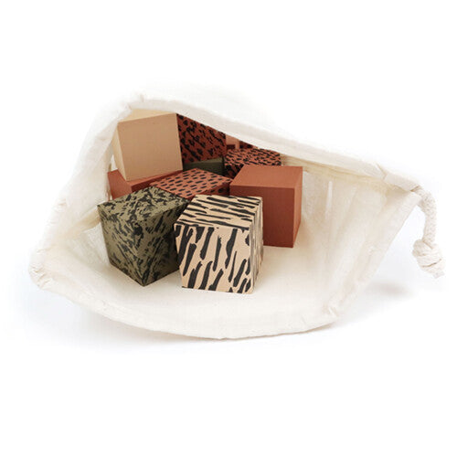 vanpauline vierkante foamblokken groen - caramel - 12st | 8719689799052 US | 3