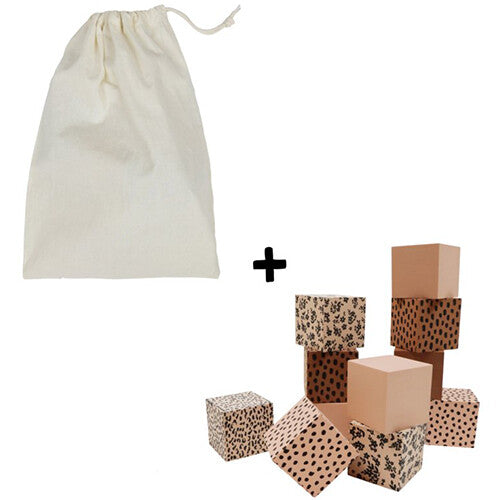 vanpauline vierkante foamblokken nude - 12st | 8719689799045 | 3