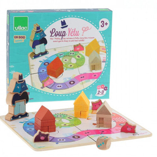 vilac bordspel wolf en de drie biggetjes | VI2739 | 8