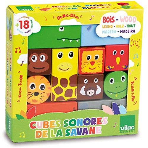 vilac houten rammel blokken - savanne | VI2101 | 2