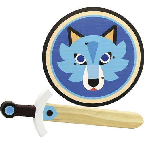 vilac houten zwaard & schild wolf | VI2960 | 0