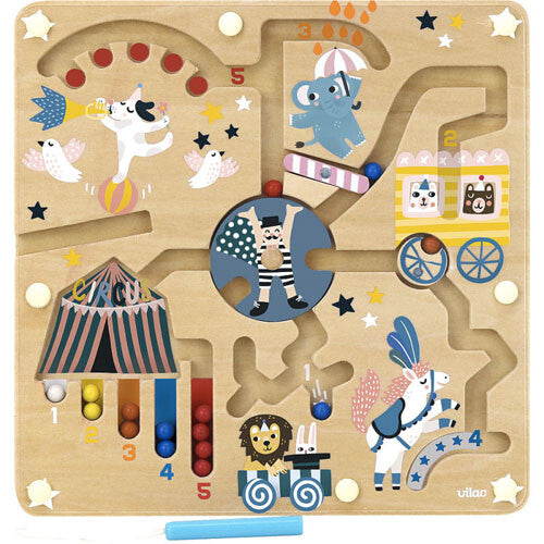 vilac magnetisch labyrint - circus | VI8522 | 0