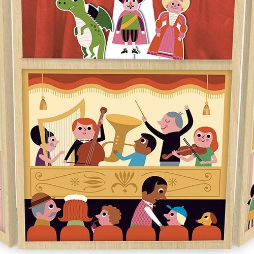 vilac poppenkast - mijn theater | VI7756 | 2