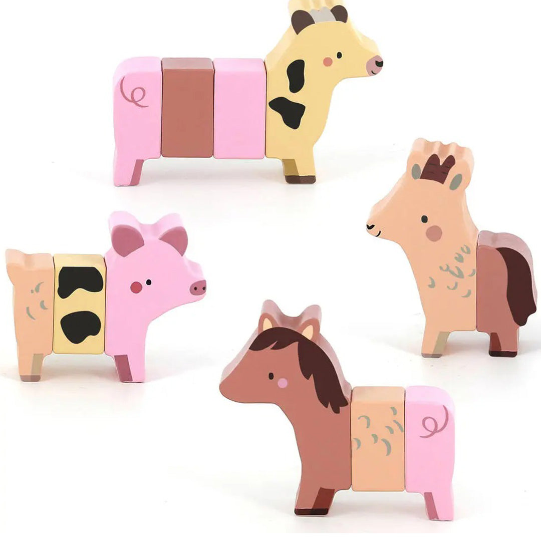 vilac puzzel grappige dieren - 4x3st | VI7116 | 1