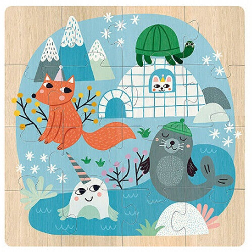 vilac puzzels dieren van de wereld - 3x16st  | VI8530 | 2