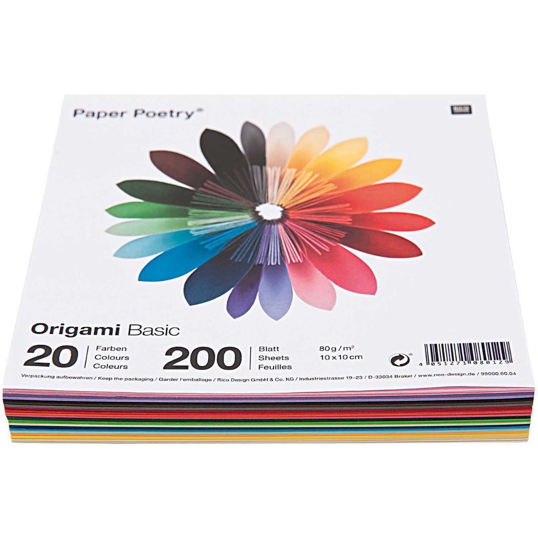 vouwpapier origami basic - 10 cm - 200st | 99000.60.03 | 0