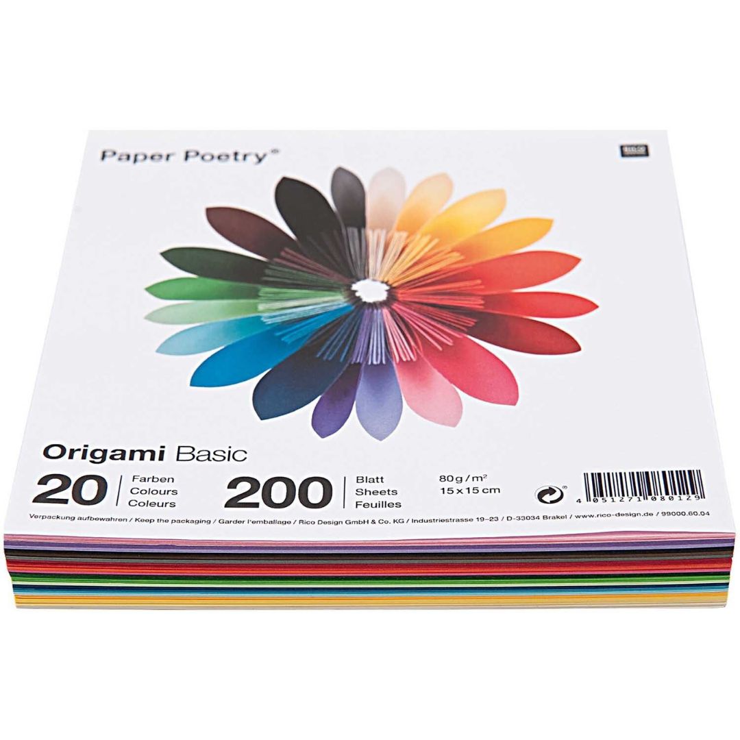 vouwpapier origami basic - 15 cm - 200st | 99000.60.04 | 0