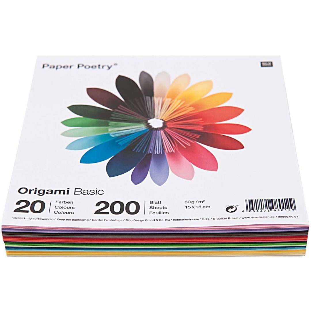 vouwpapier origami basic - 20 cm - 200st | 99000.60.05 | 0