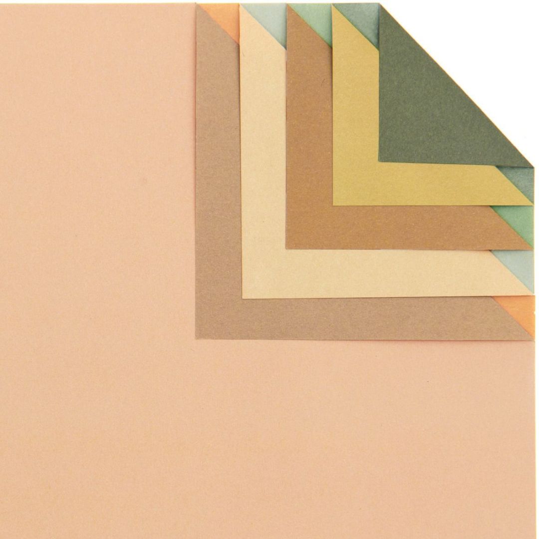 vouwpapier origami duo color - earthy - 100st | 300896 | 3