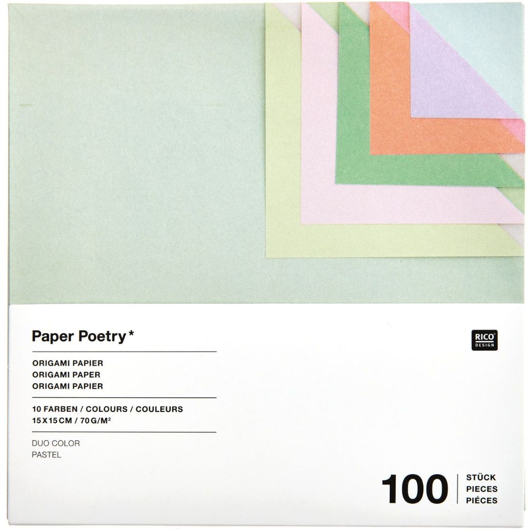vouwpapier origami duo color - pastel - 100st | 300895 | 0