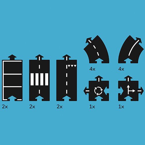 waytoplay autoweg expressway - 16-delig  | W2P-16EX | 3