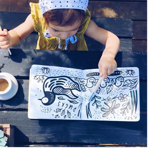 wee gallery badboekje colour me - ocean  | WG650 | 2