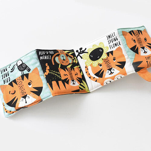 wee gallery stoffen knisperboekje - tiptoe tijger | WG-WG843 | 2