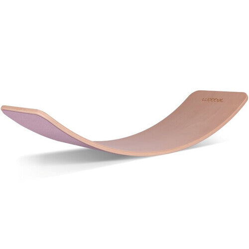 wobbel XL blank gelakt met vilt - wilde rozen  | XL-TRANSP-WILD | 0