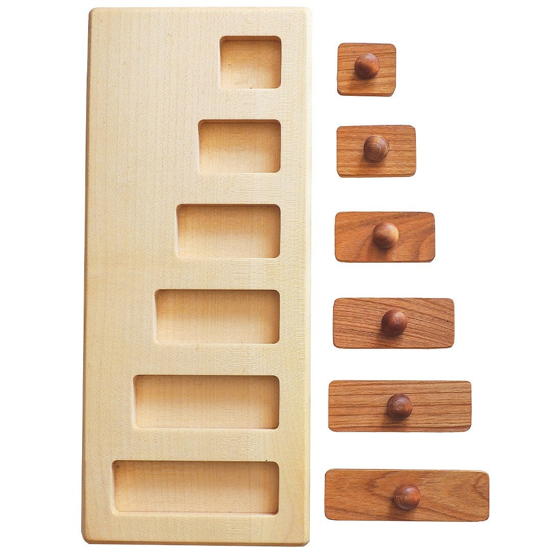 wooden story knoppuzzel breed en kort - 6st | WS313 | 5