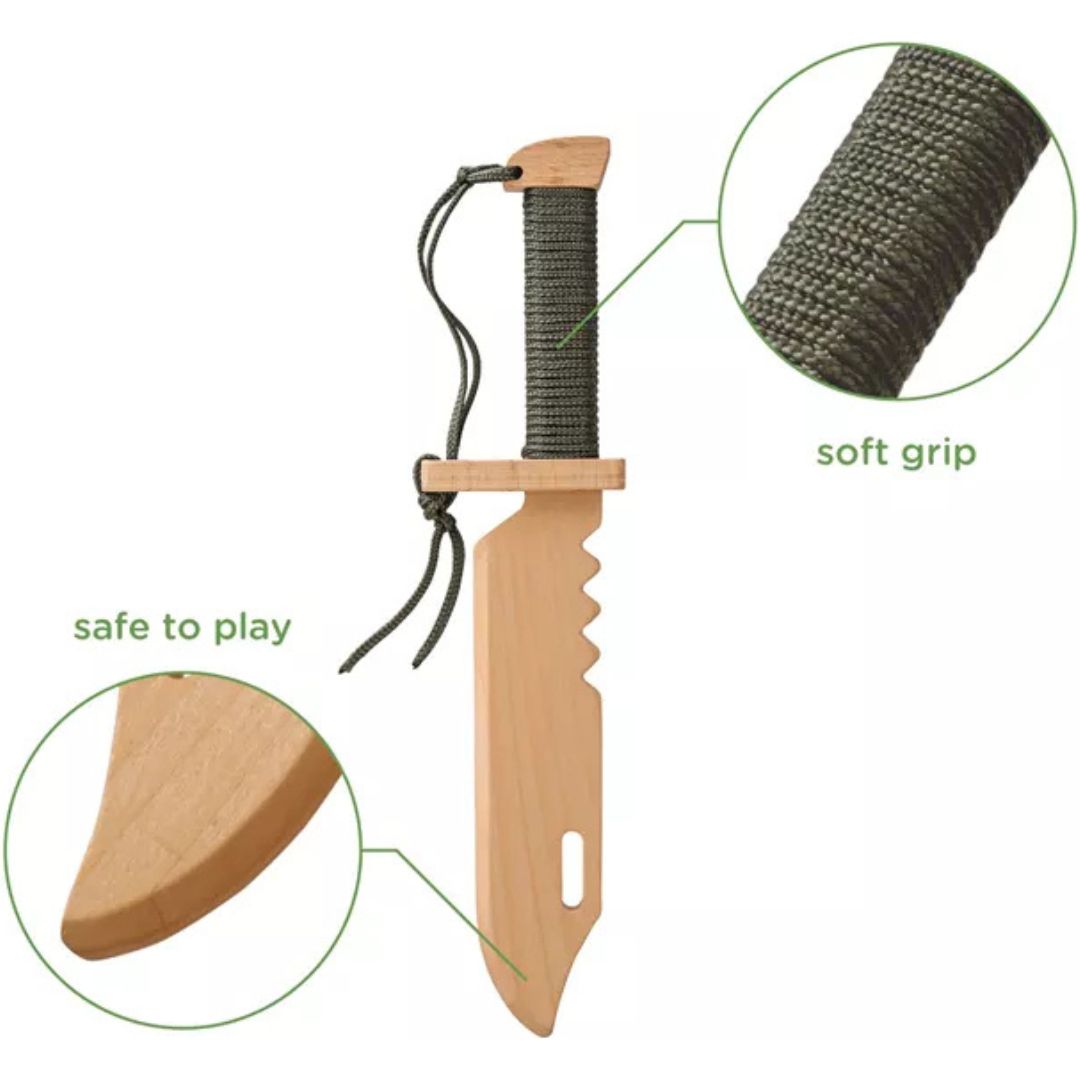 woodsy survival mes met grijs gevest - 35,5 cm | 0116 | 1