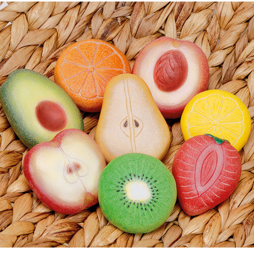 yellow door stenen speelfruit - 8st | YD1134 | 1