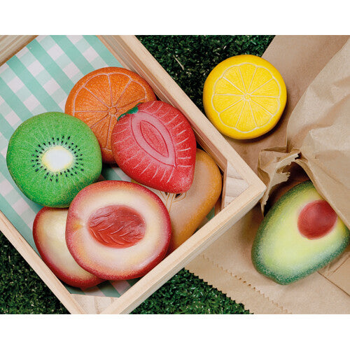 yellow door stenen speelfruit - 8st | YD1134 | 2