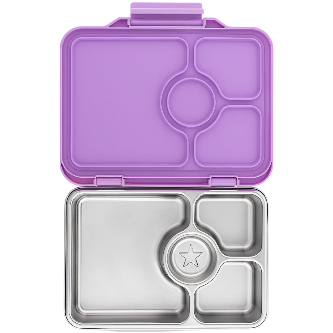 yumbox rvs bento broodtrommel 4 vakken - lavande paars | LPP202405 | 0