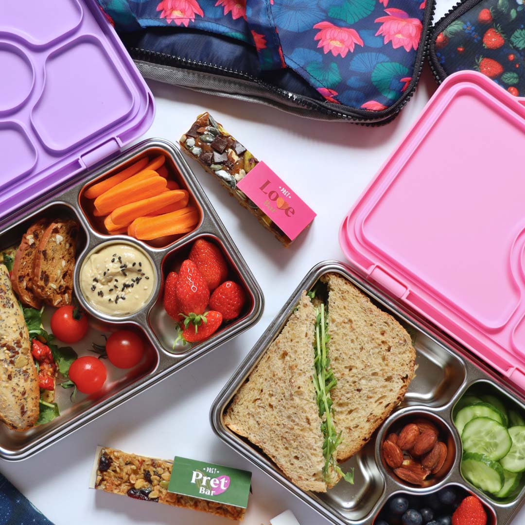 yumbox rvs bento broodtrommel 4 vakken - lavande paars | LPP202405 | 1