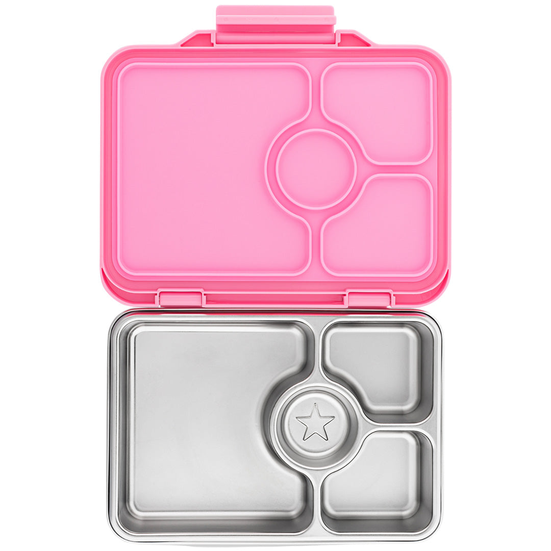 yumbox rvs bento broodtrommel 4 vakken - versailles roze | VPP202405 | 0