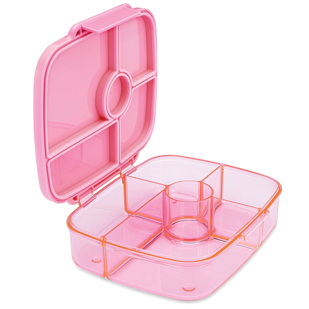 yumbox go bento boîte à lunch 5 compartiments - sydney pink