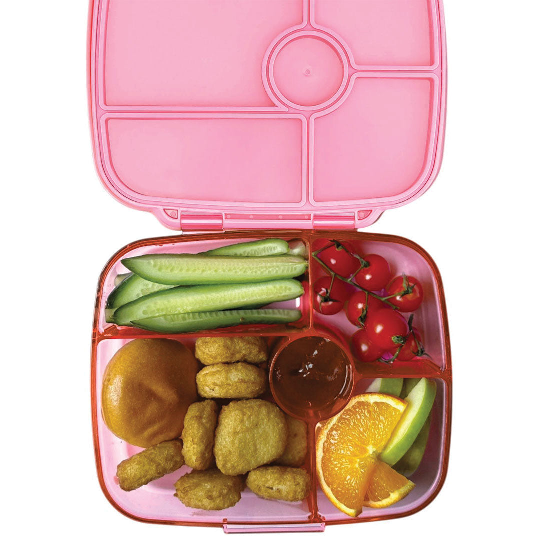 yumbox go bento boîte à lunch 5 compartiments - sydney pink