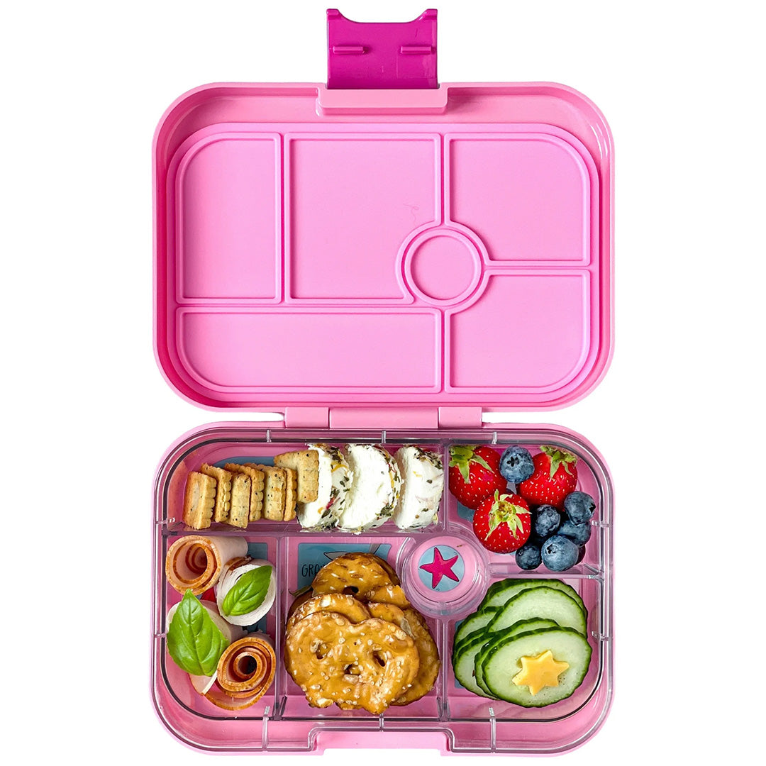 yumbox original broodtrommel 6 vakken - power pink - paris | PPI202510P | 2
