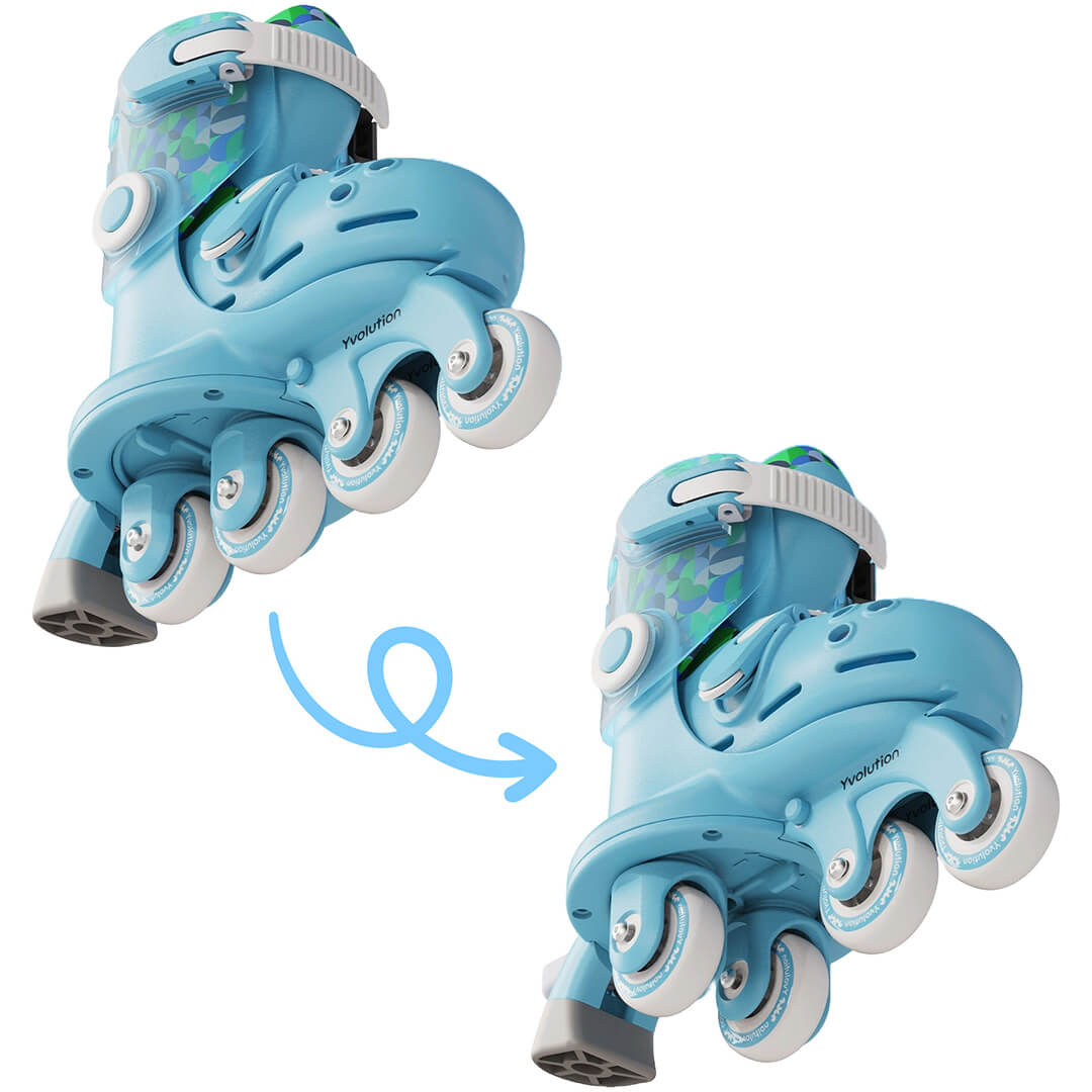 yvolution kinderskeelers blauw - maat 30-34  | 03.YC01B4 | 3