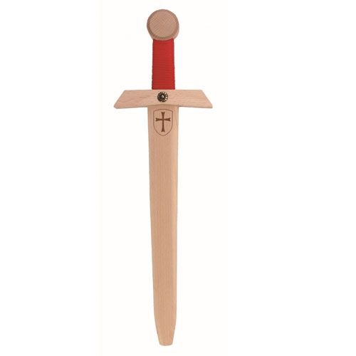 zwaard tempelridder met rood gevest - 50 cm | 446 | 0