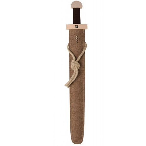 zwaard vikingen met bruin gevest  en schede - 65 cm  | 935 | 0
